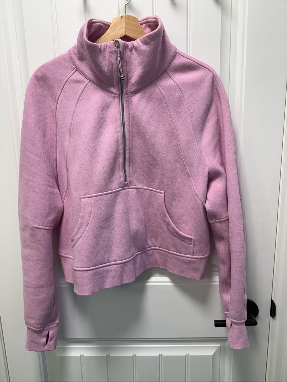 lululemon athletica Pink Half-Zip Pullover Hoodie